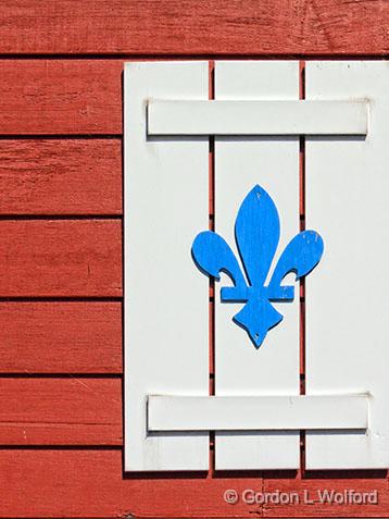 Fleur-de-lis Shutter_27985.jpg - Photographed near Montreal, Quebec, Canada.